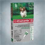 Advantix II Green (Dogs under 10lbs) 6 Pack