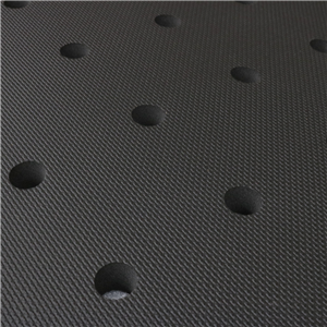 AcroMat Anti-Fatigue Mat, Black, Texture Surface, w/Non Slip Backing with Drain Holes