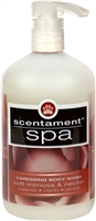 Scentament Spa Caressing Body Wash Soft Mimosa & Nectar 16.oz