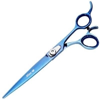 GEIB Kiss Silver Blue Straight Shears 7.5"