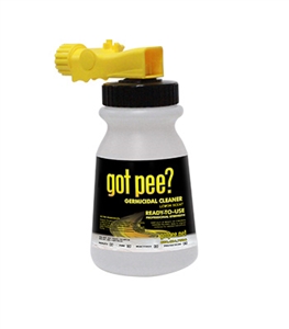 GOT PEE? GERMICIDAL CLEANER & DISINFECTANT HOSE END SPRAYER 32oz *** TEMP OUT OF STOCK ***