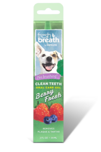 Tropiclean Fresh Breath Clean Teeth Oral Care Gel Berry Fresh 2.oz