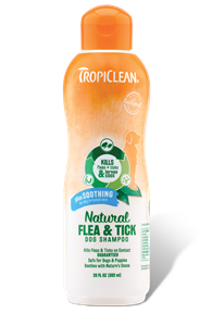 Tropiclean Natural Flea & Tick Plus Soothing Shampoo 20.oz