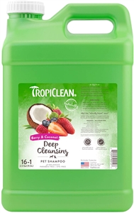 Tropiclean Berry & Coconut Deep Cleaning  16:1 Shampoo  2.5 Gallon