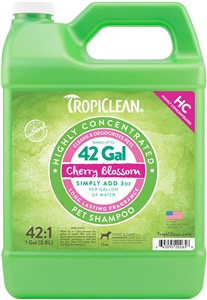 Tropiclean Highly Concentrated Cherry Blossom Shampoo Gallon