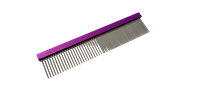 NEW WAGS Metal Finishing Comb Purple - 7.5" x 1.5"