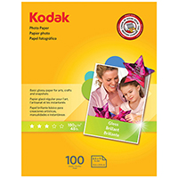 Genuine Kodak 8209017 Glossy Inkjet Photo Paper 8.5" x 11", 100 Sheets