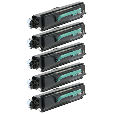 Dell 3333DN, 3335DN Set of Five Compatible Cartridges Value Bundle