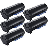 Dell 593-BBYP Compatible Toner Cartridge 5-Pack