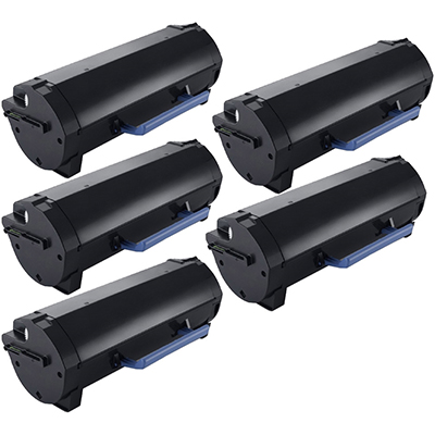 Dell 593-BBYS Compatible High Yield Toner Cartridge 5-Pack