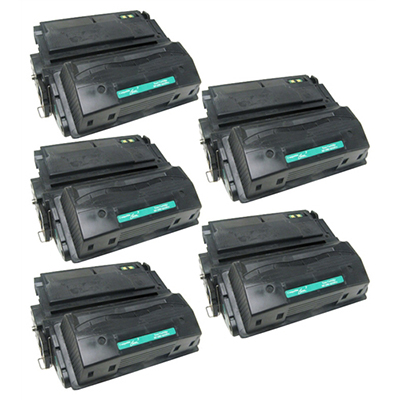 HP Q1338X (HP 38X) Set of Five High Yield Cartridges Value Bundle