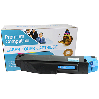 Kyocera Mita TK-5142C Compatible Cyan Toner Cartridge