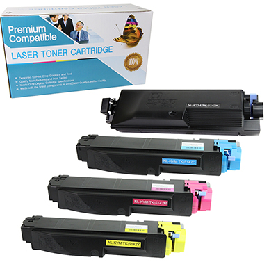 Kyocera Mita TK-5142 Compatible Toner Cartridge Color Set