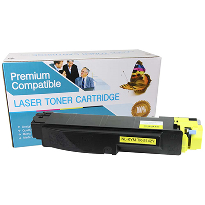 Kyocera Mita TK-5142Y Compatible Yellow Toner Cartridge