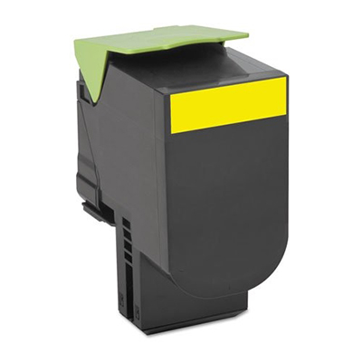 Lexmark 80C1HY0 Compatible High Yield Yellow Toner Cartridge