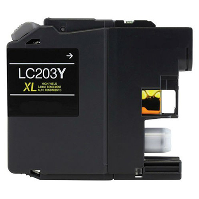 Brother LC203Y Compatible Yellow Ink Cartridge