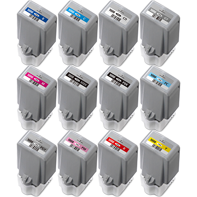Canon PFI-1000 Compatible Ink Cartridge 12-Pack