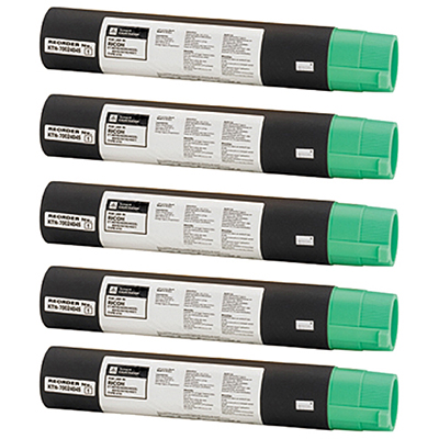 Ricoh 888260 (Type 1170D) Set of Five Compatible Toner Cartridges Value Bundle