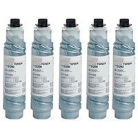 Ricoh 888169 (Type 2120D) Set of Five Compatible Toner Cartridges Value Bundle