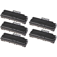 Toner Cartridge 5-Pack Value Bundle Compatible With Samsung ML-1210D3, ML-4500D3