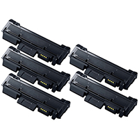 Toner Cartridge 5-Pack Compatible With Samsung MLT-D118L