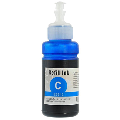 Epson T664220 Compatible Cyan Ink Bottle