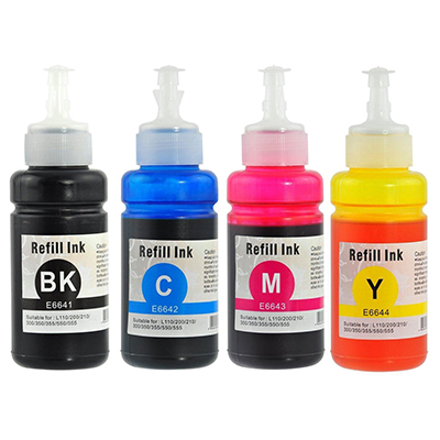 Epson T664 Compatible Ink Bottle 4-Pack