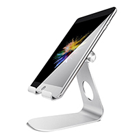 Universal Tablet Stand (Silver) - 270 Degree Angle Adjustments