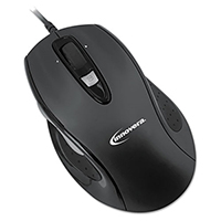 Innovera Full Sized Premium Wired Mouse, USB, Black