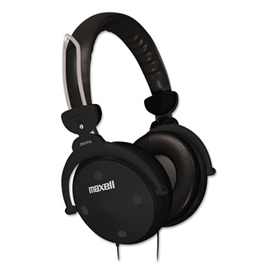 Maxell Lightweight Headphones, Black