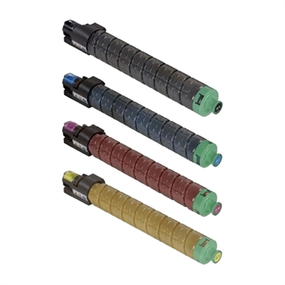 Ricoh Type SP C830DNHA Compatible 4-Color Toner Cartridge Value Bundle