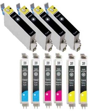 Epson T044 Remanufactured Ink Cartridge 10-Pack Value Bundle