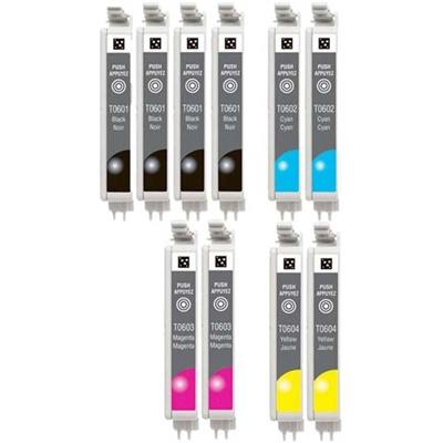 Epson T060 Remanufactured Ink Cartridge 10-Pack Value Bundle