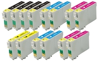 Epson T078 Remanufactured Ink Cartridge 14-Pack Value Bundle