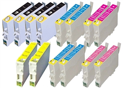 Epson T098 / T099 Remanufactured Ink Cartridge 14-Pack Value Bundle