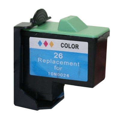 Lexmark 10N0026 (No. 26) Remanufactured Color Ink Cartridge