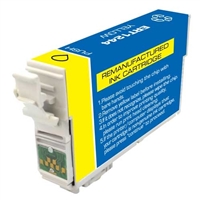Epson T124420 Remanufactured Yellow Pigment Ink Cartridge