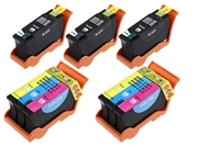 Dell P513, V315 Compatible Five Pack Ink Cartridge Value Bundle