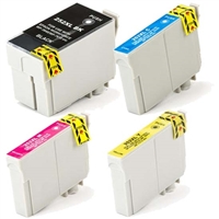Epson T252XL Remanufactured Ink Cartridge High Yield 4-Pack Value Bundle