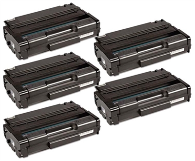 Ricoh 406465 Compatible Toner Cartridges 5-Pack