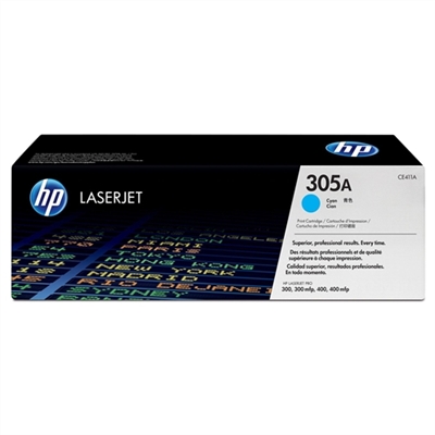 HP CE411A (HP 305A) Genuine Cyan Toner Cartridge