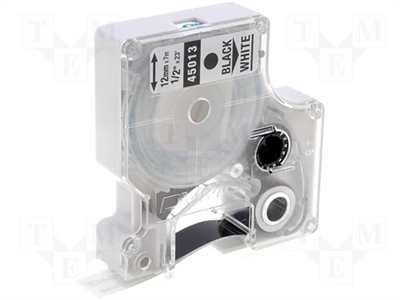 Dymo Compatible 45013 1/2" Black on White Label Tape Cartridge