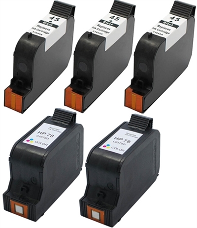 HP 45 & 78 Remanufactured Ink Cartridge Value Bundle