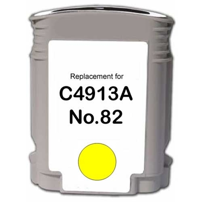 HP C4913AN (HP 82) Remanufactured Yellow Ink Cartridge