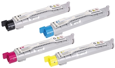Dell Color Laser 5110, 5110cn Compatible High Yield Toner Cartridge Value Bundle (K,C,M,Y)