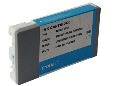 Epson T603200 Compatible Cyan Pigment Ink Cartridge