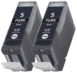 Canon 0628B009 Compatible Black Ink Cartridge 2-Pack of PGI-5Bk