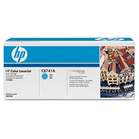 HP CE741A Cyan Toner Cartridge, HP 307A