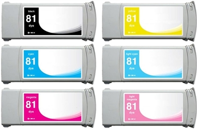 HP 81 Compatible Ink Cartridge 6 Pack Value Bundle