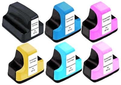 HP C877 (HP 02) Remanufactured Ink Cartridge 6-Pack Value Bundle